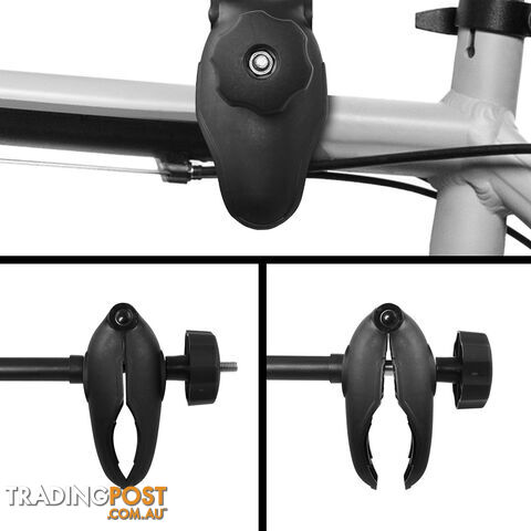 Bicycle Bike Carrier Rack  w/ Tow Ball Mount Black Silver