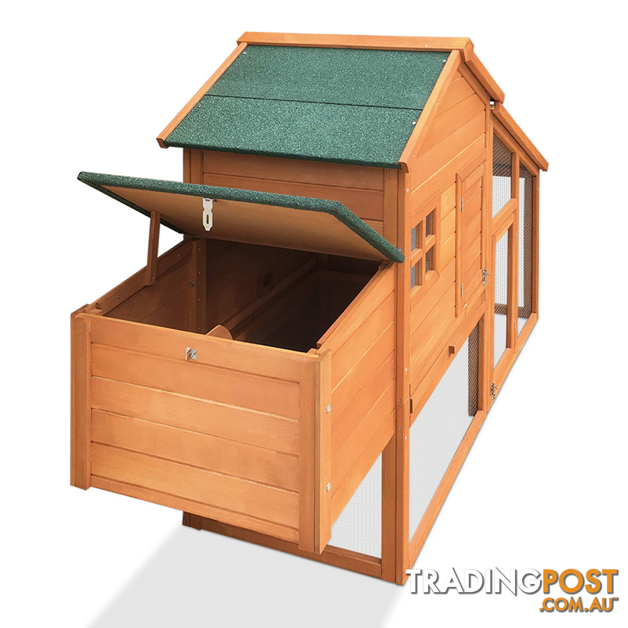 Wooden Pet Hutch with Nesting Box