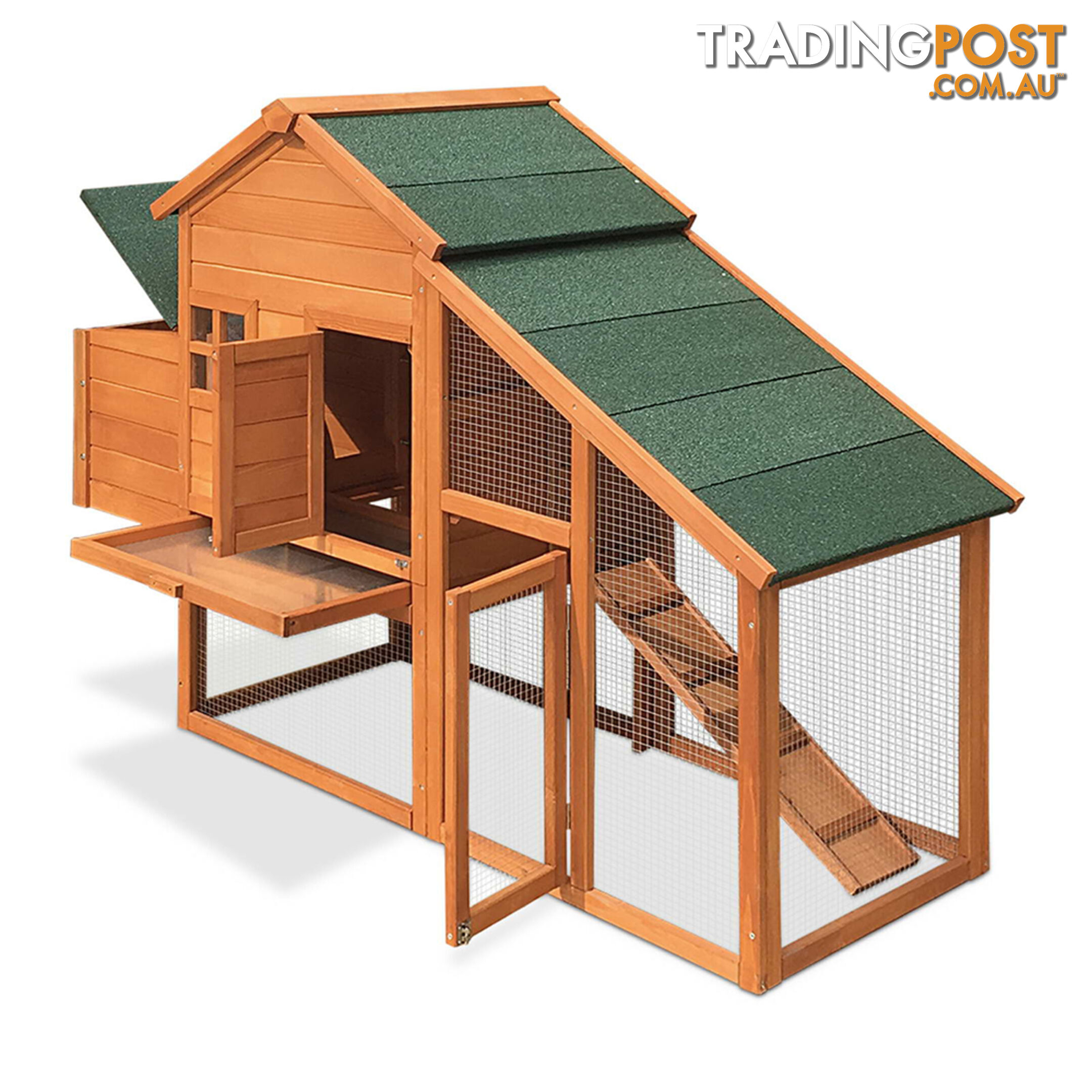 Wooden Pet Hutch with Nesting Box