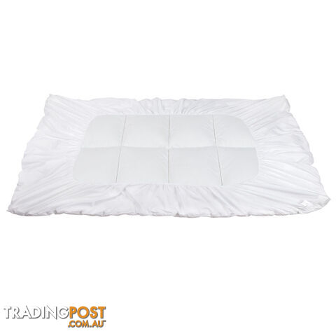 Luxury Mattress Topper Protector Pad Cover Pillowtop Memory Resistant Single