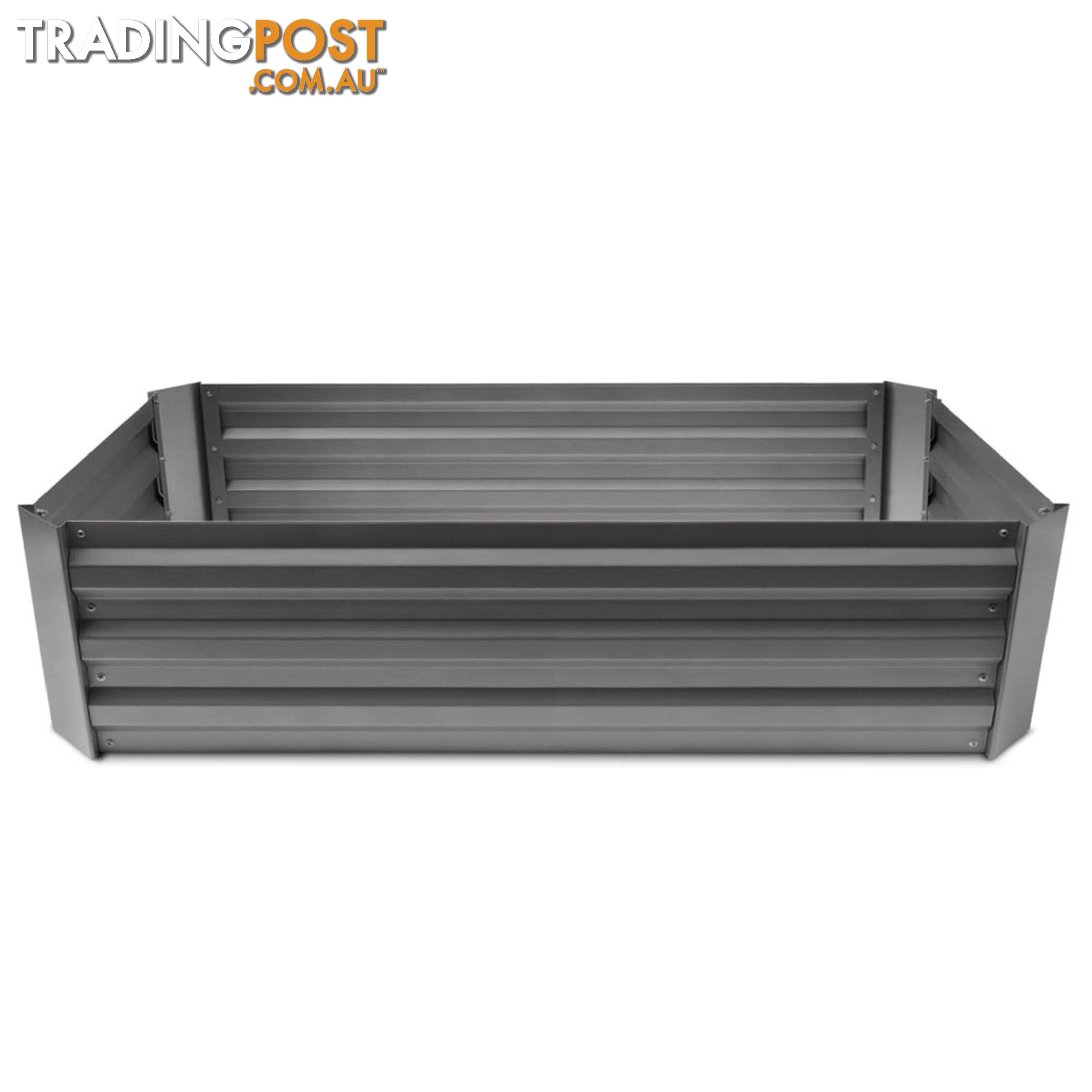 Raised Garden Bed Galvanised Steel 150x90x30cm Elevated Instant Planter Grey