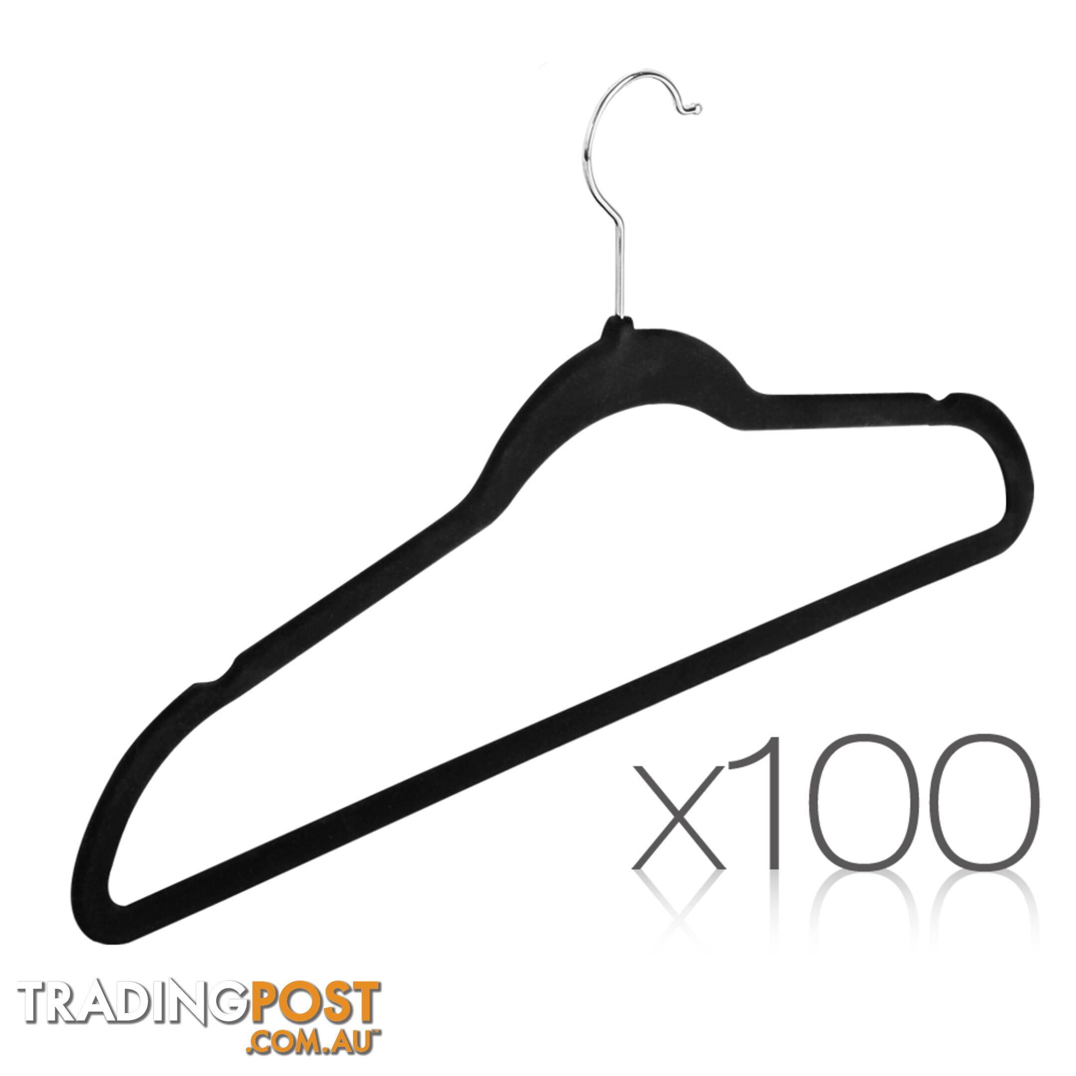 Set of 100 Velvet Coat Hangers