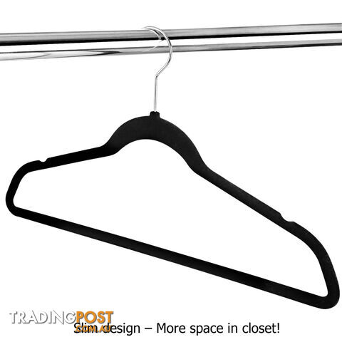 Set of 100 Velvet Coat Hangers