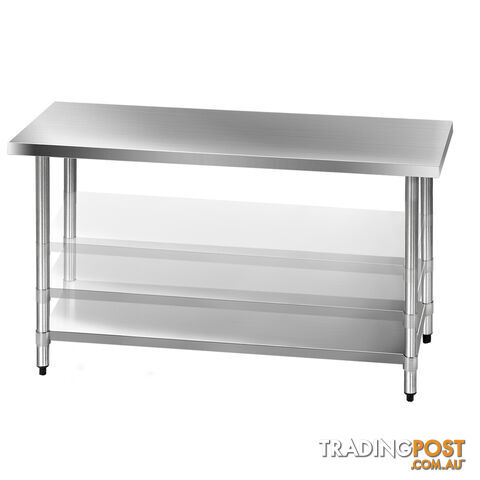 Commercial Stainless Steel Kitchen Work Bench Food Preparation Table Top 1524mm - photo 5 of 8