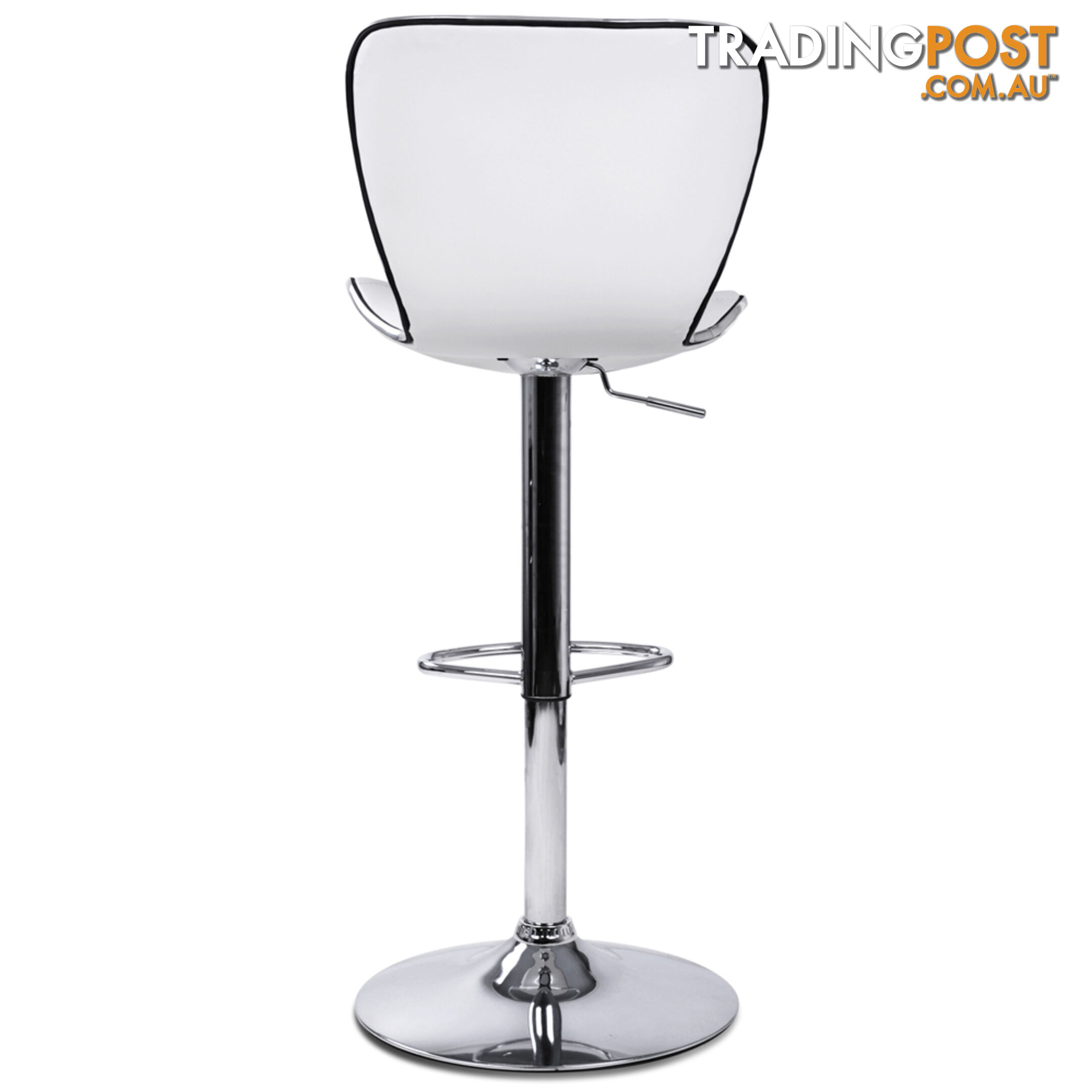 2 x PU Leather Kitchen Bar Stool White