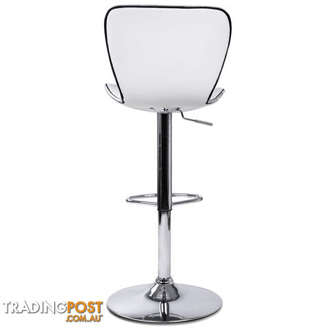 2 x PU Leather Kitchen Bar Stool White