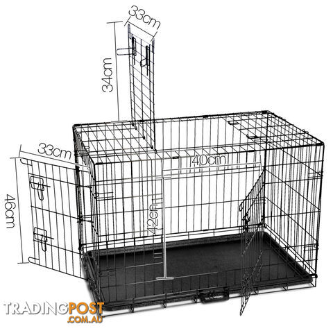 Metal Collapsible Dog Cage 36IN