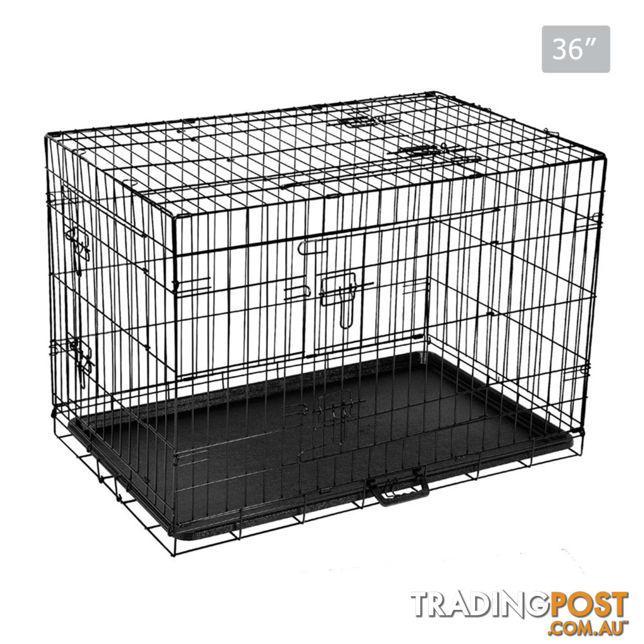 Metal Collapsible Dog Cage 36IN