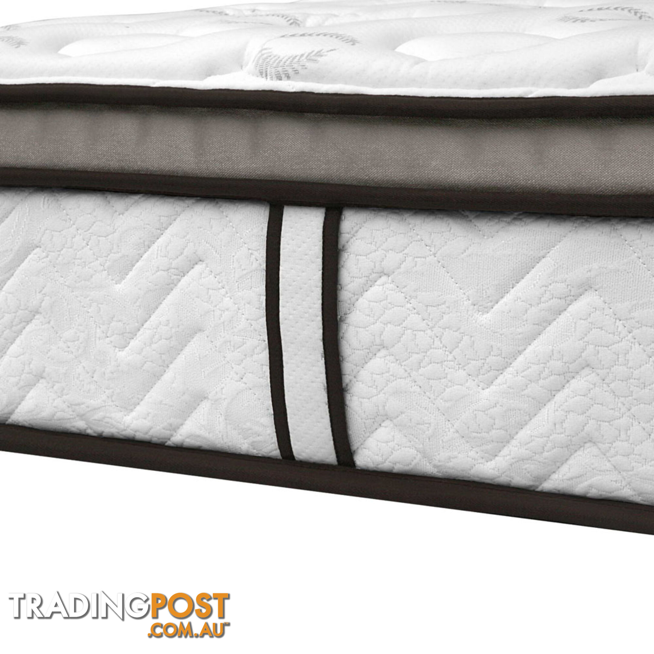 Natural Latex Euro Top Mattress Pocket Spring Back Support Foam Bed Double Size