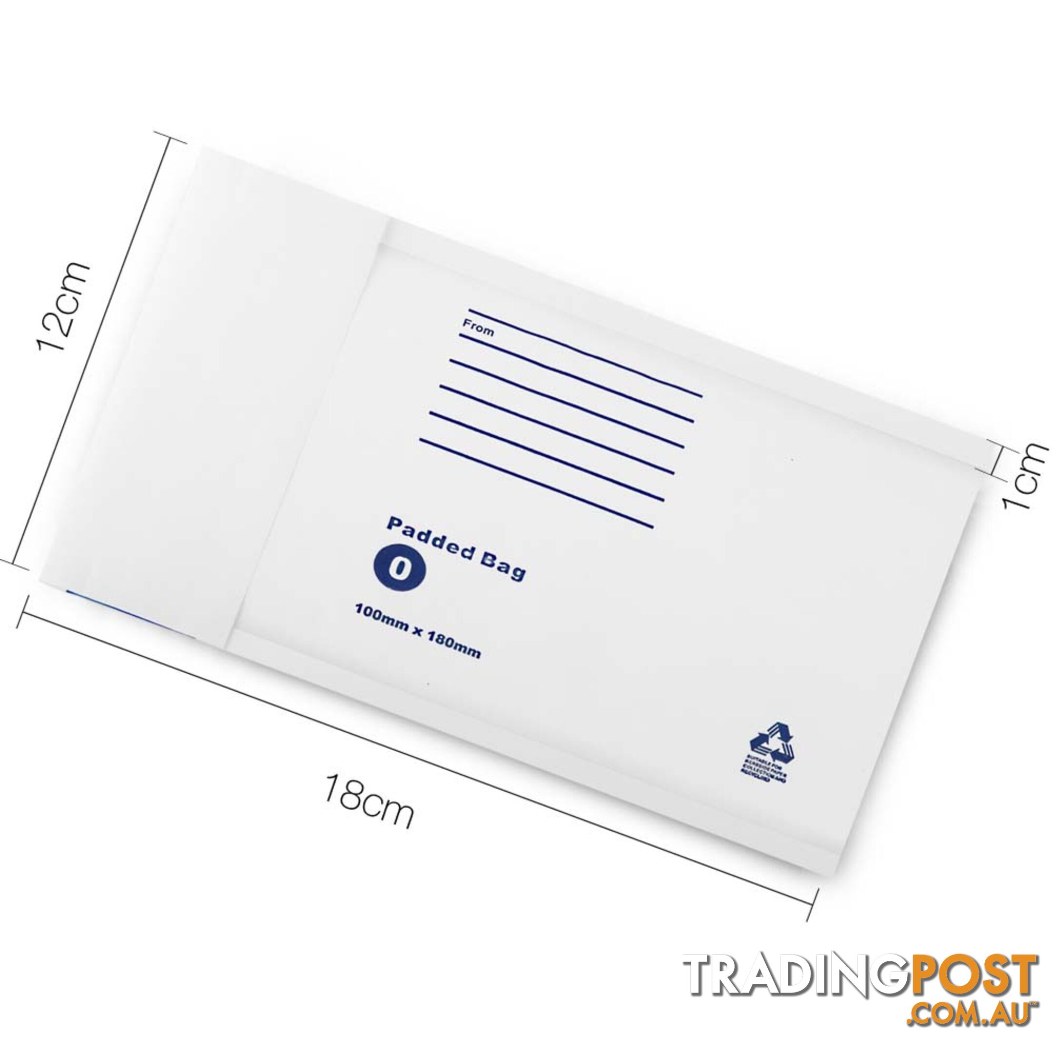 Bubble Padded Mail Envelopes 200pcs 100mm x 180mm