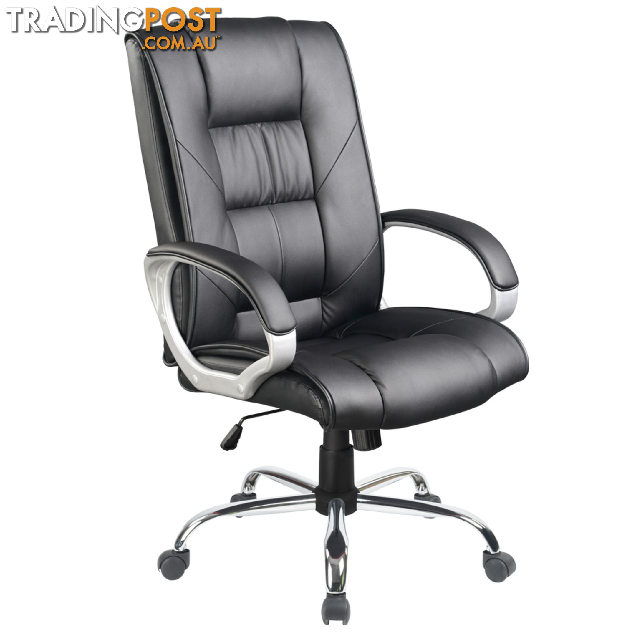 Executive PU Leather High Back Office Computer Chair Black