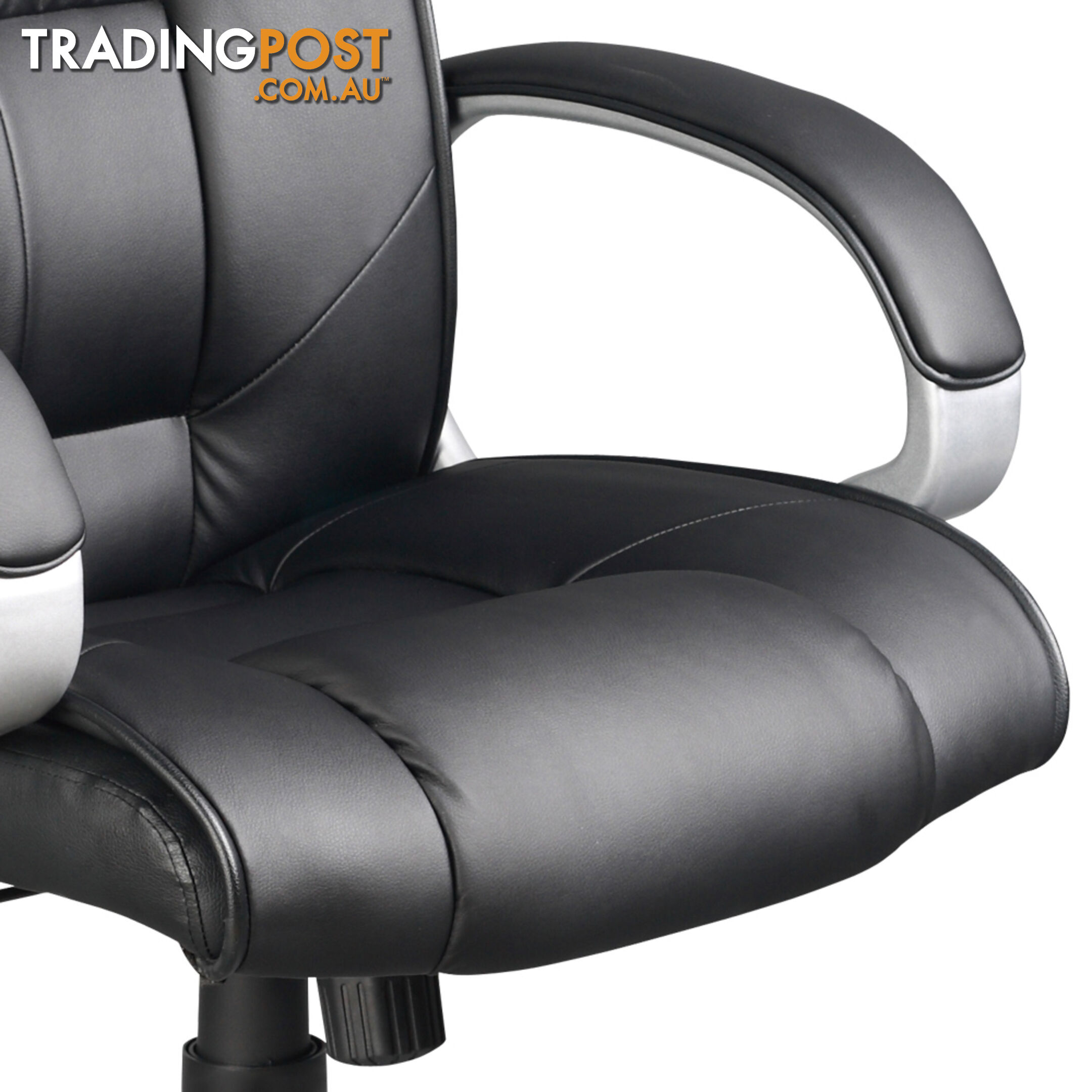 Executive PU Leather High Back Office Computer Chair Black