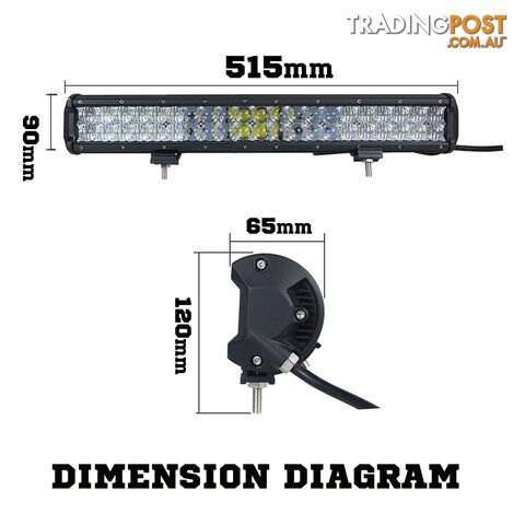 Osram 20inch 294W 5D Lens LED Light Bar Flood Spot Combo Work Lamp SUV ATV 4WD
