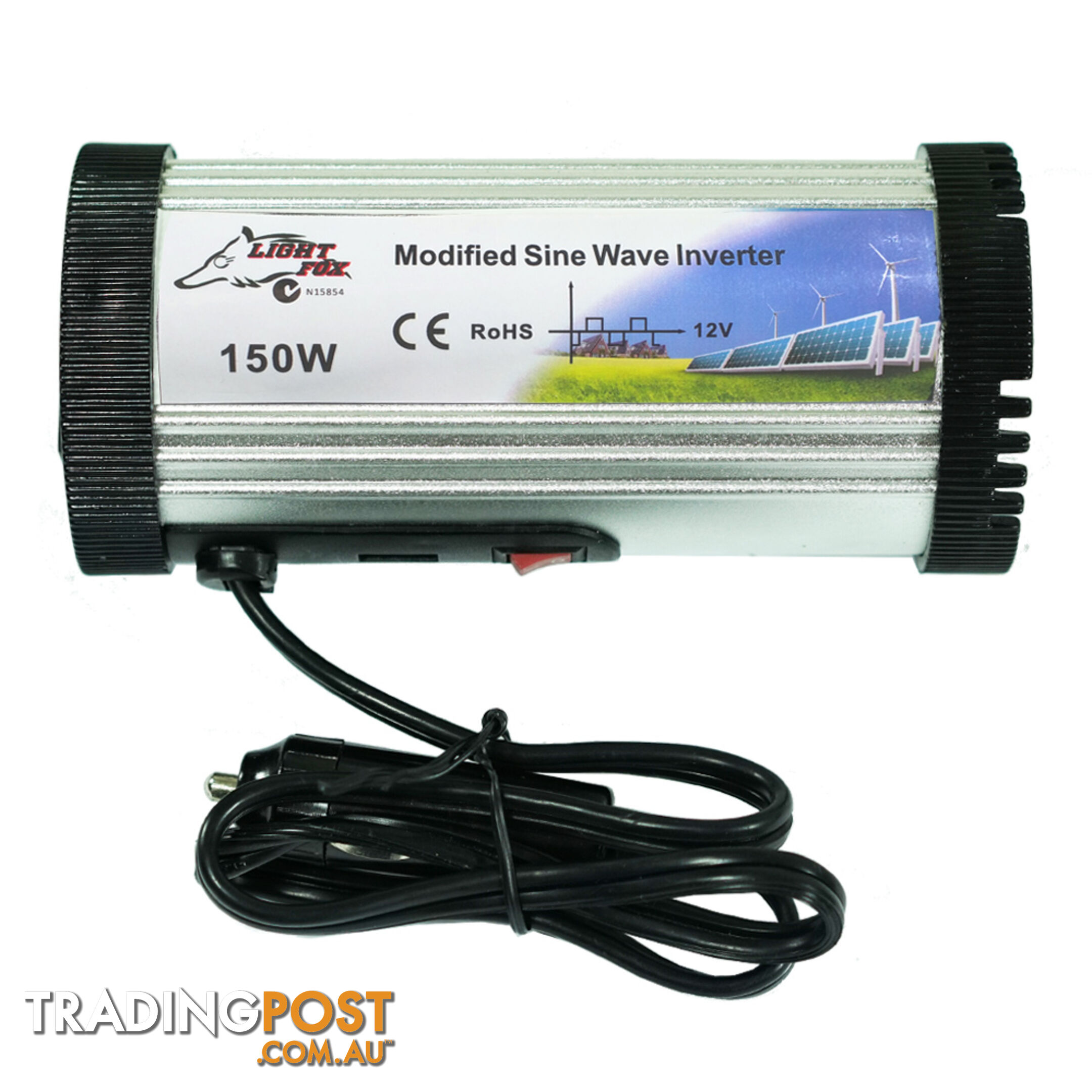 150W Power Inverter Max 300W 12-240V Sine Wave USB Laptop Charger Camp Boat