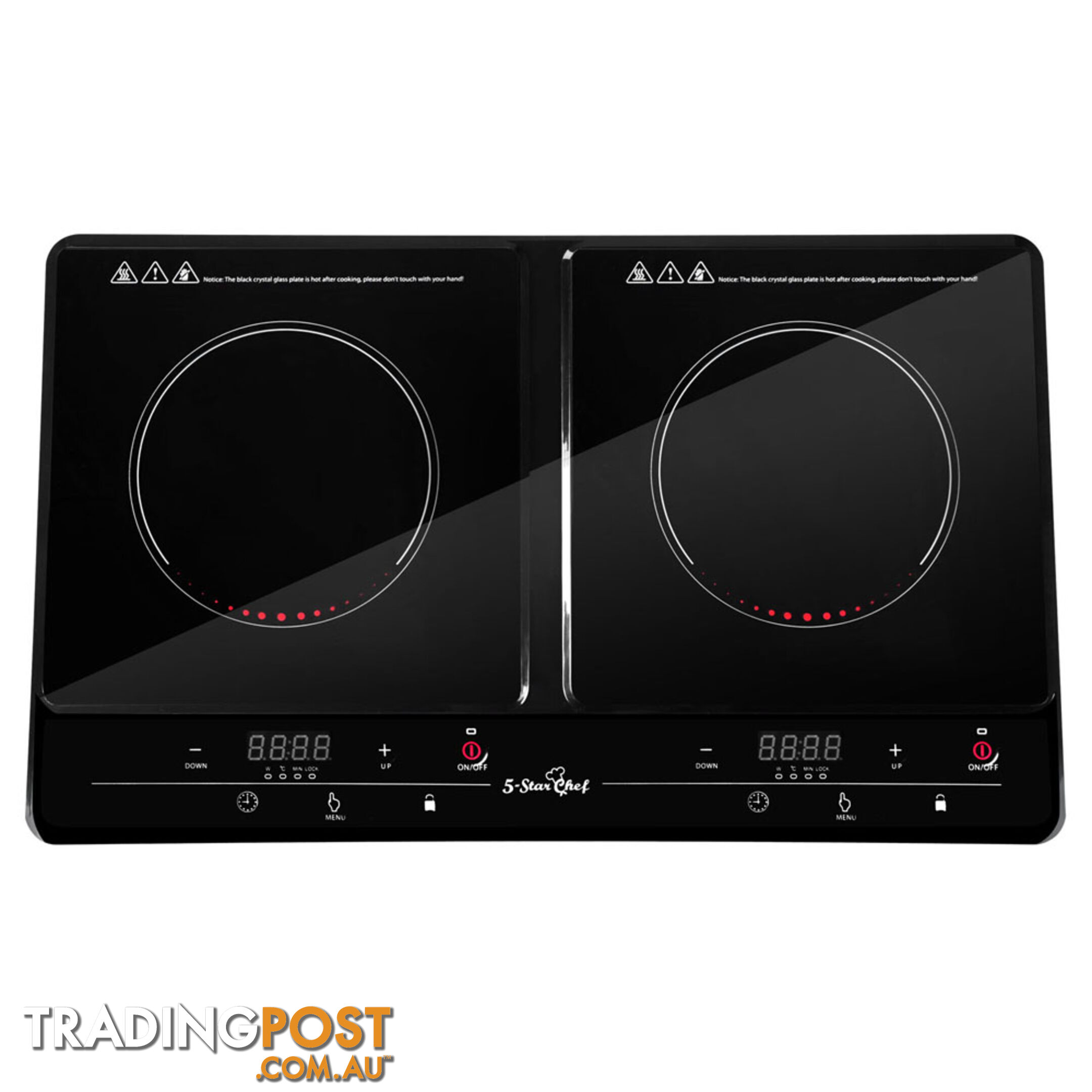 Portable Electric Induction Cooktop Kitchen Stove Ceramic Hot Plate Double