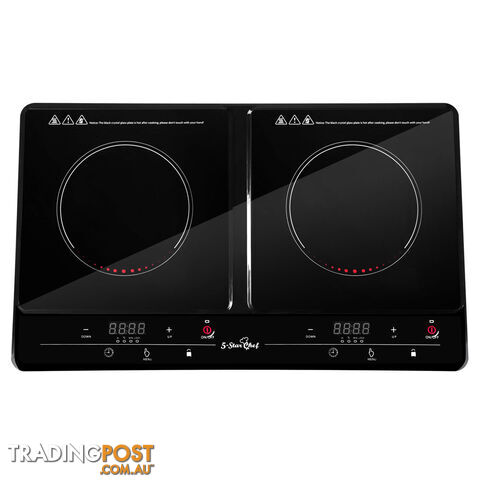 Portable Electric Induction Cooktop Kitchen Stove Ceramic Hot Plate Double