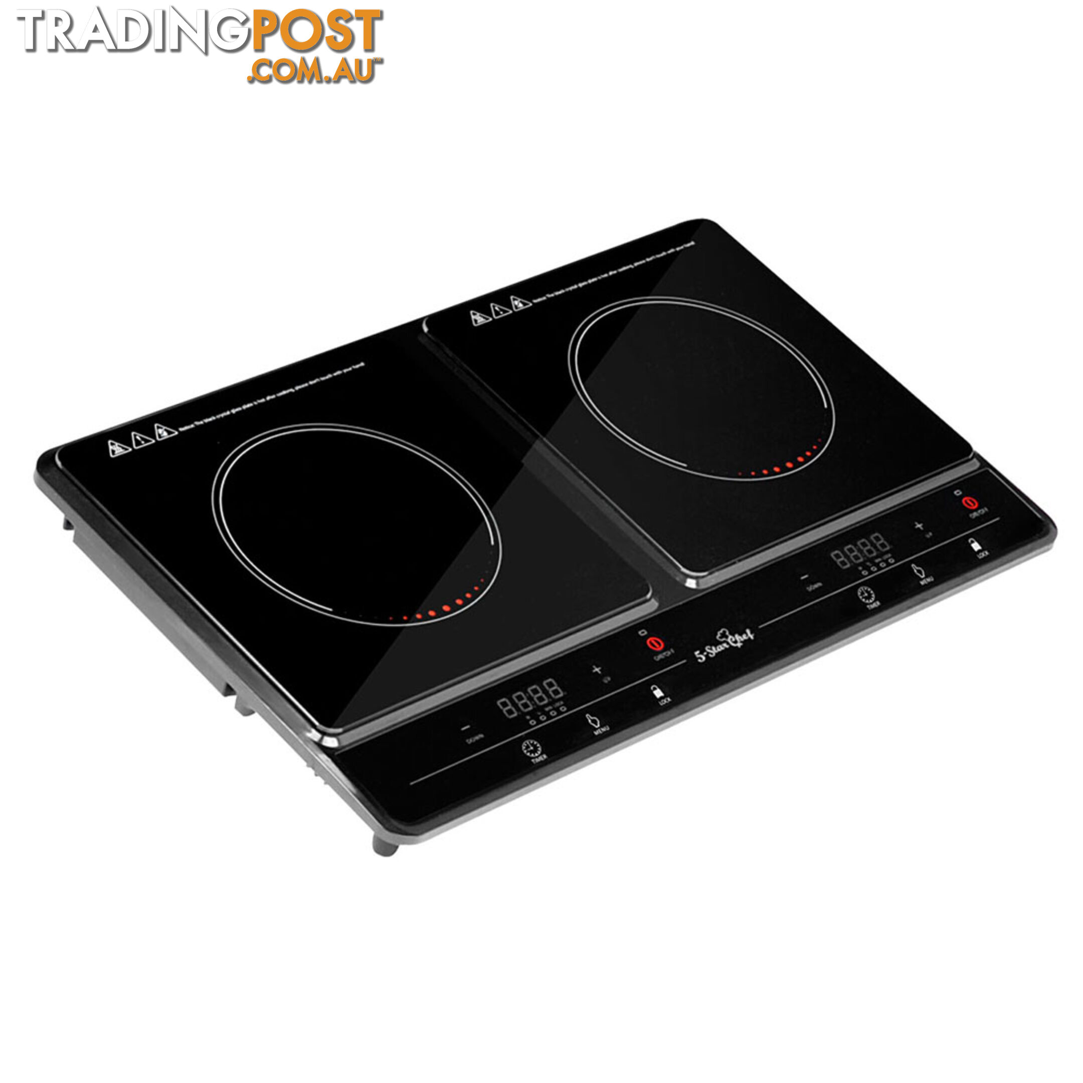 Portable Electric Induction Cooktop Kitchen Stove Ceramic Hot Plate Double