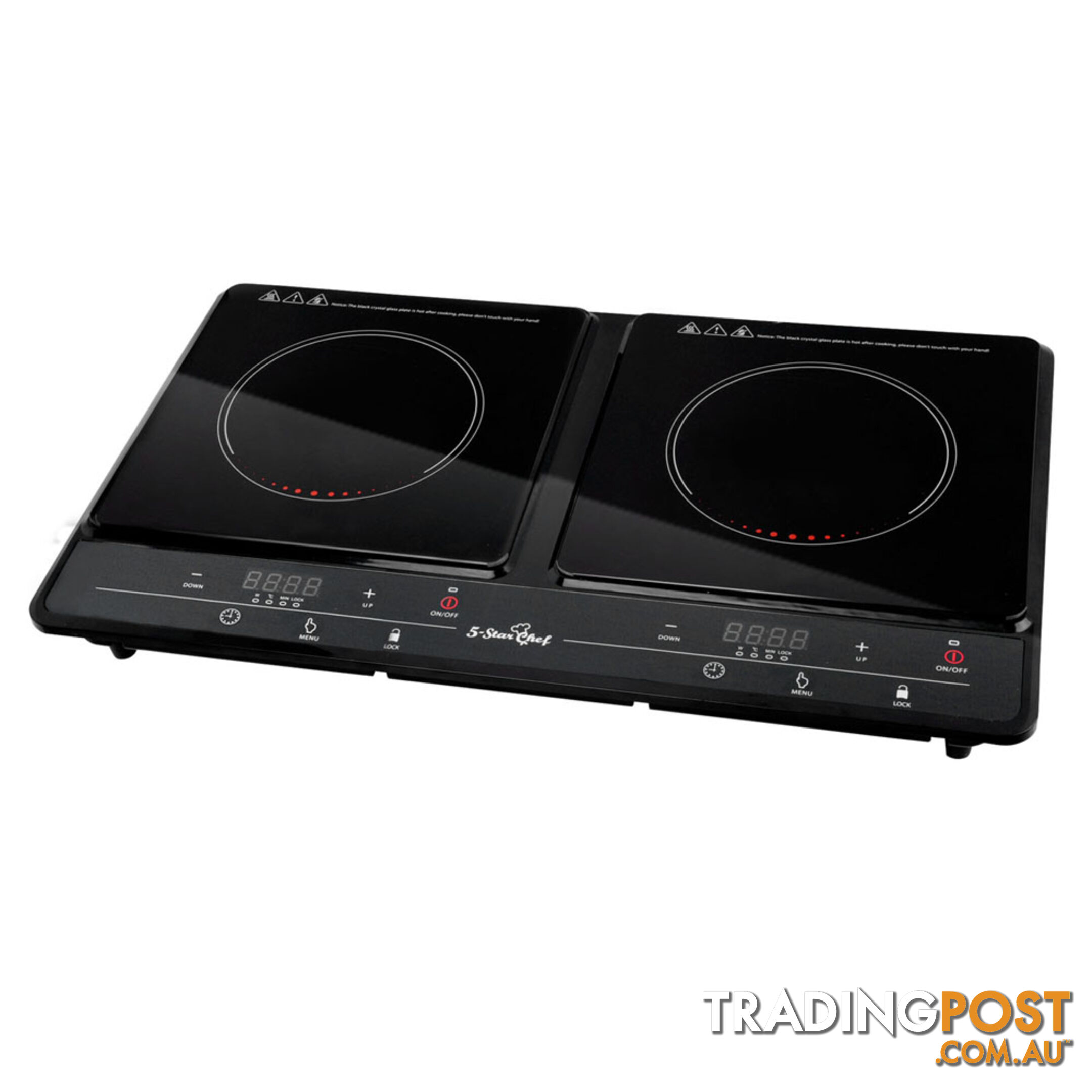 Portable Electric Induction Cooktop Kitchen Stove Ceramic Hot Plate Double