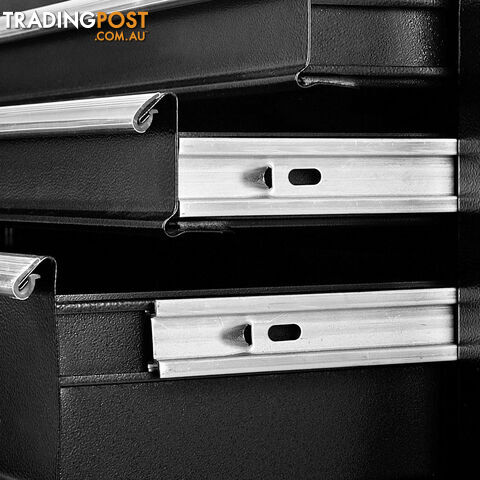 5 Drawers Toolbox Chest Cabinet Tool Box Roller Trolley Black