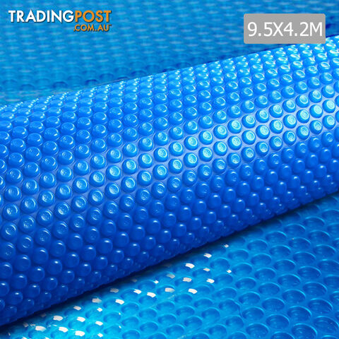 9.5m X 4.2m Outdoor Solar Swimming Pool Cover Winter 400 Micron Bubble Blanket