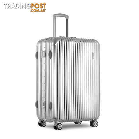 28inch Hard Shell Travel Luggage with TSA Lock Silver