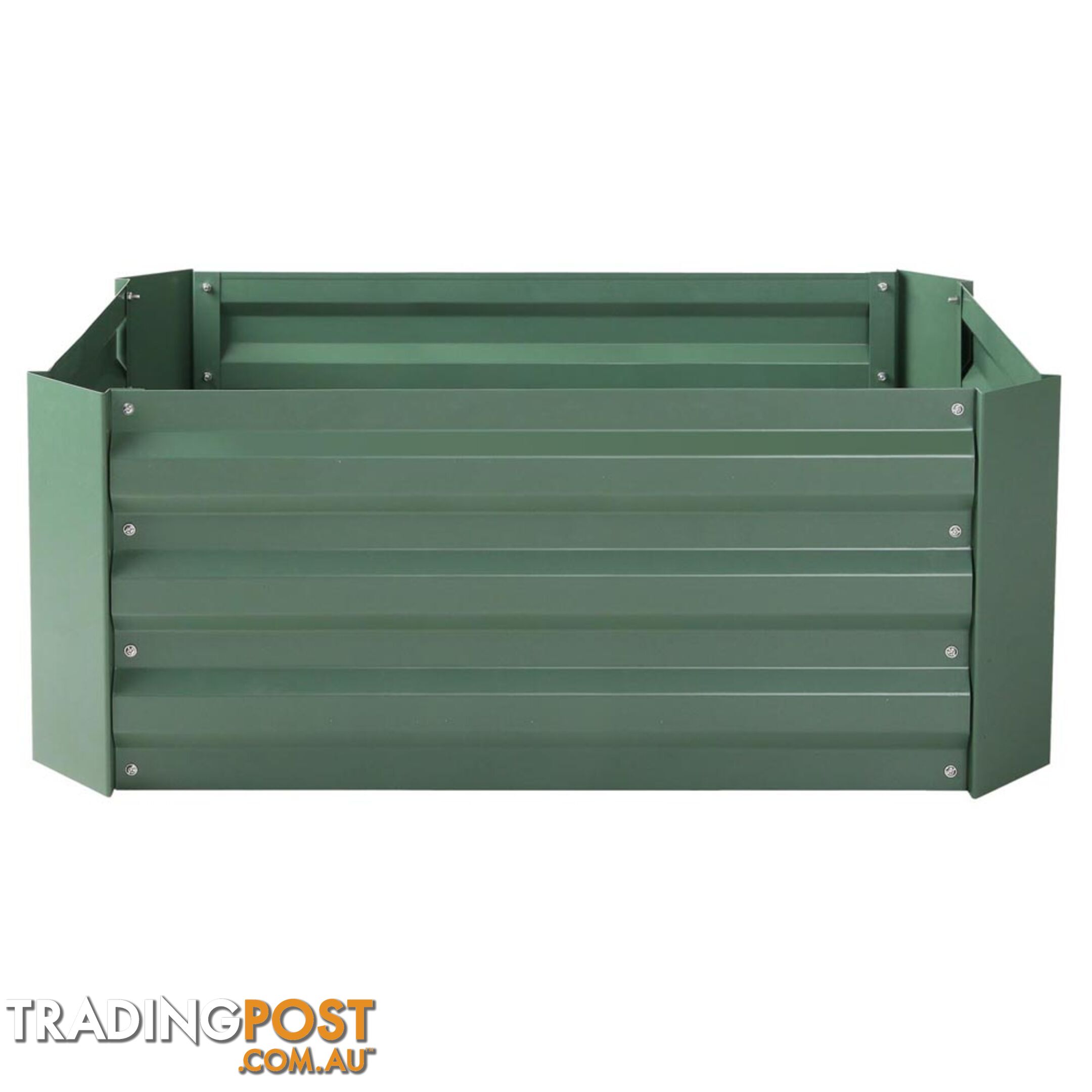 Galvanised Raised Garden Bed 80 x 60cm Green