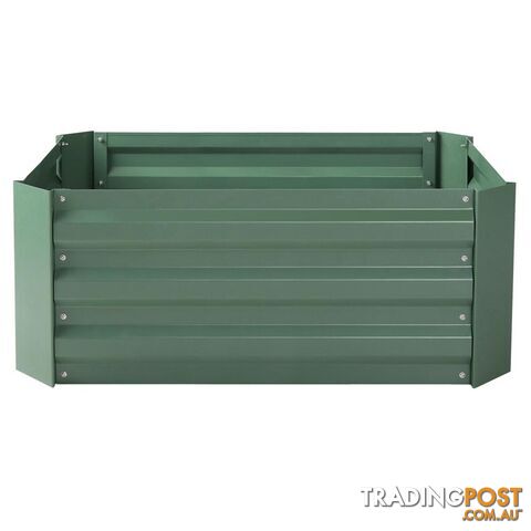 Galvanised Raised Garden Bed 80 x 60cm Green