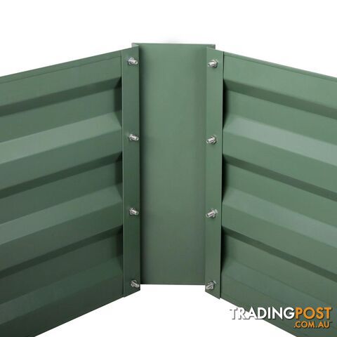 Galvanised Raised Garden Bed 80 x 60cm Green