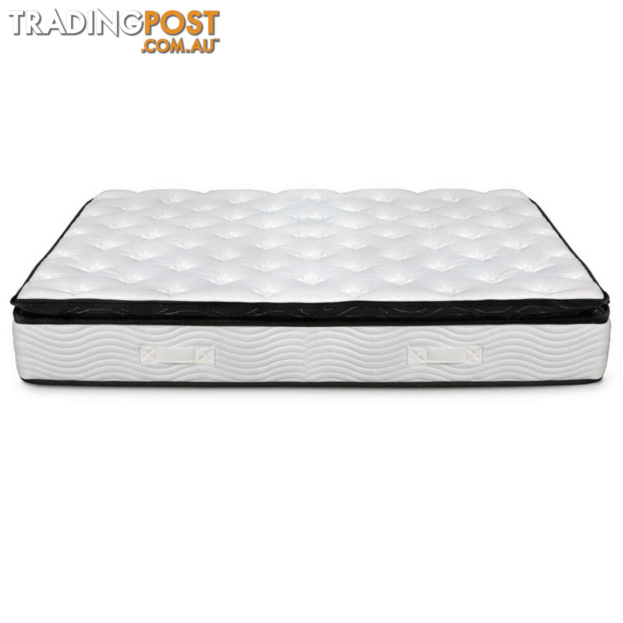 Luxury Mattress 28cm Natural Latex Pillow Top 5 Zone Pocket Spring Bedding Queen