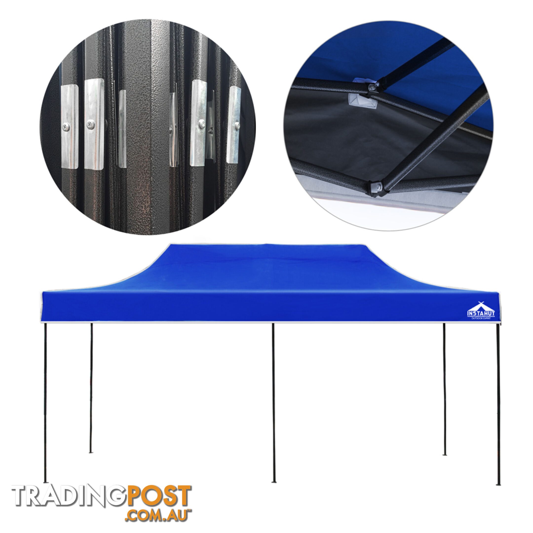 3X6 Pop Up Gazebo - Blue