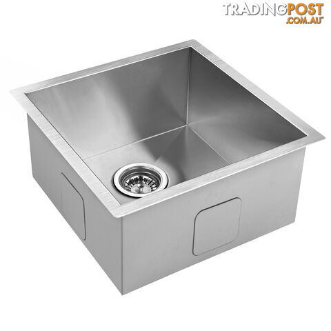 Handmade Stainless Steel Kitchen Laundry Sink Undermount Topmount 510 x 450 mm