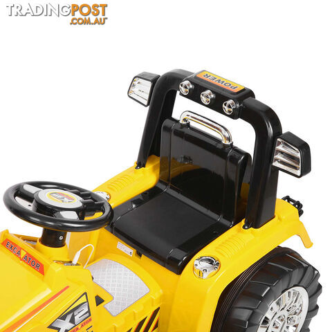 Electric Kids Ride On Tractor Children Remote Excavator Bulldozer Power Toy Car