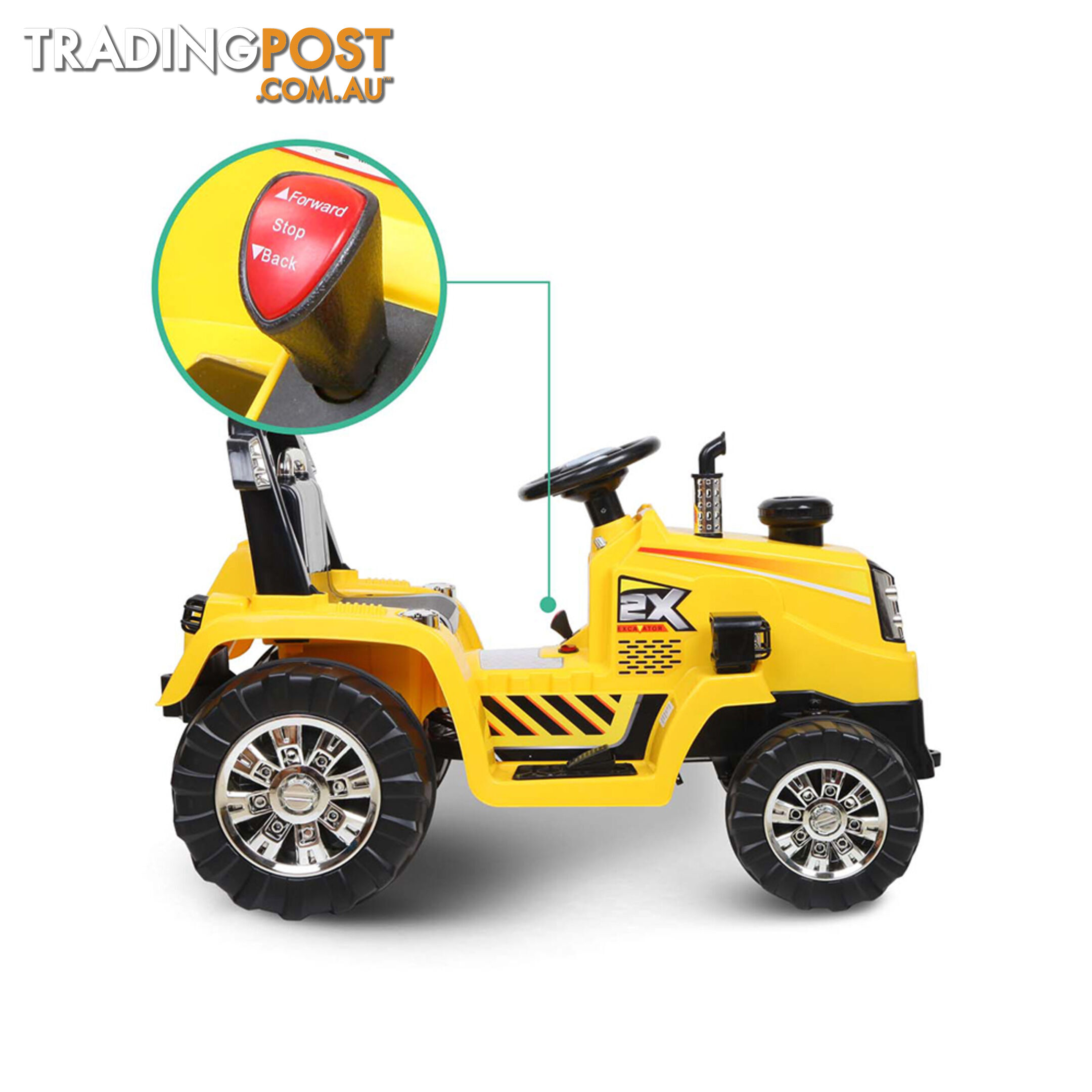 Electric Kids Ride On Tractor Children Remote Excavator Bulldozer Power Toy Car