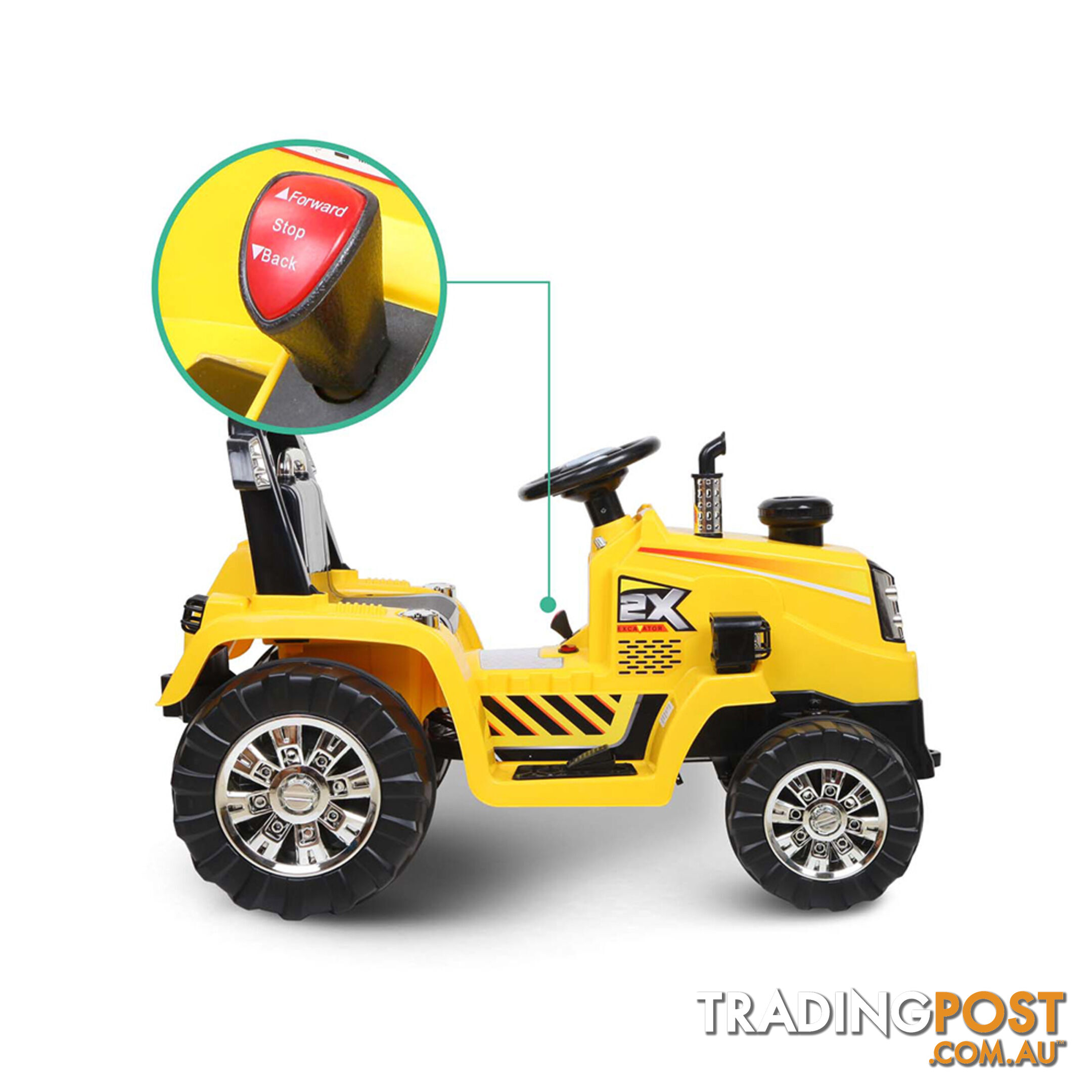 Electric Kids Ride On Tractor Children Remote Excavator Bulldozer Power Toy Car