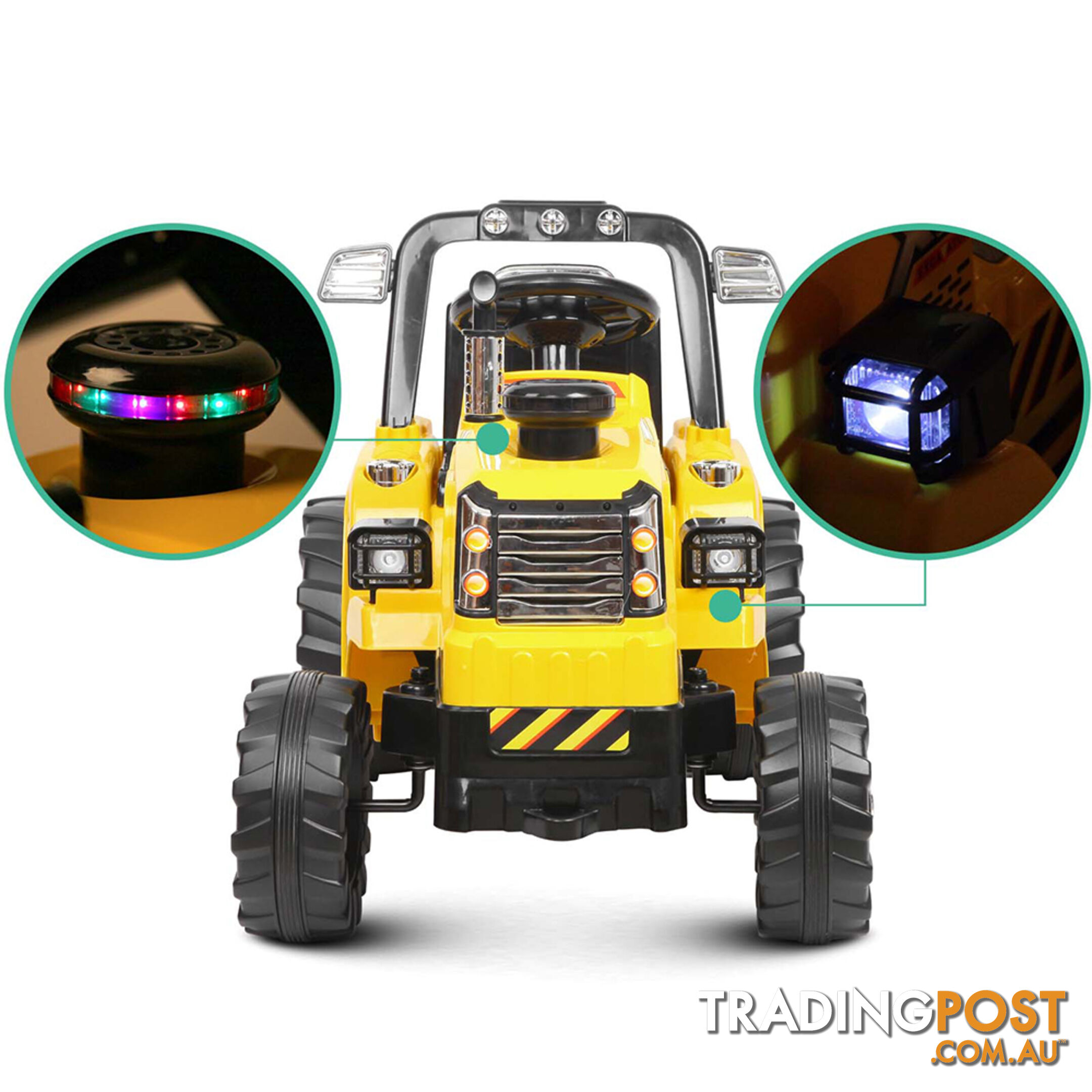 Electric Kids Ride On Tractor Children Remote Excavator Bulldozer Power Toy Car