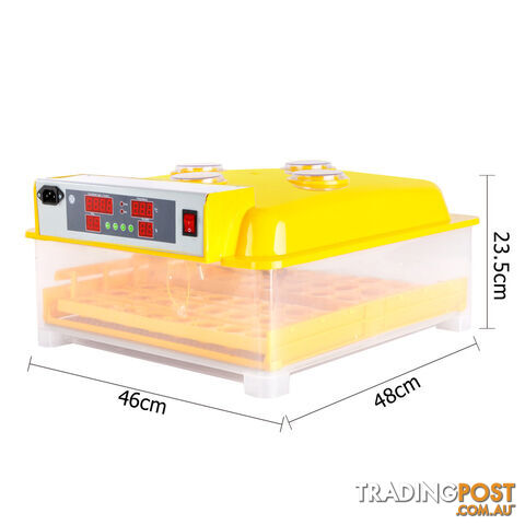 Automatic Digital LED 48 Egg Incubator Turning Chicken Duck Quail Poultry