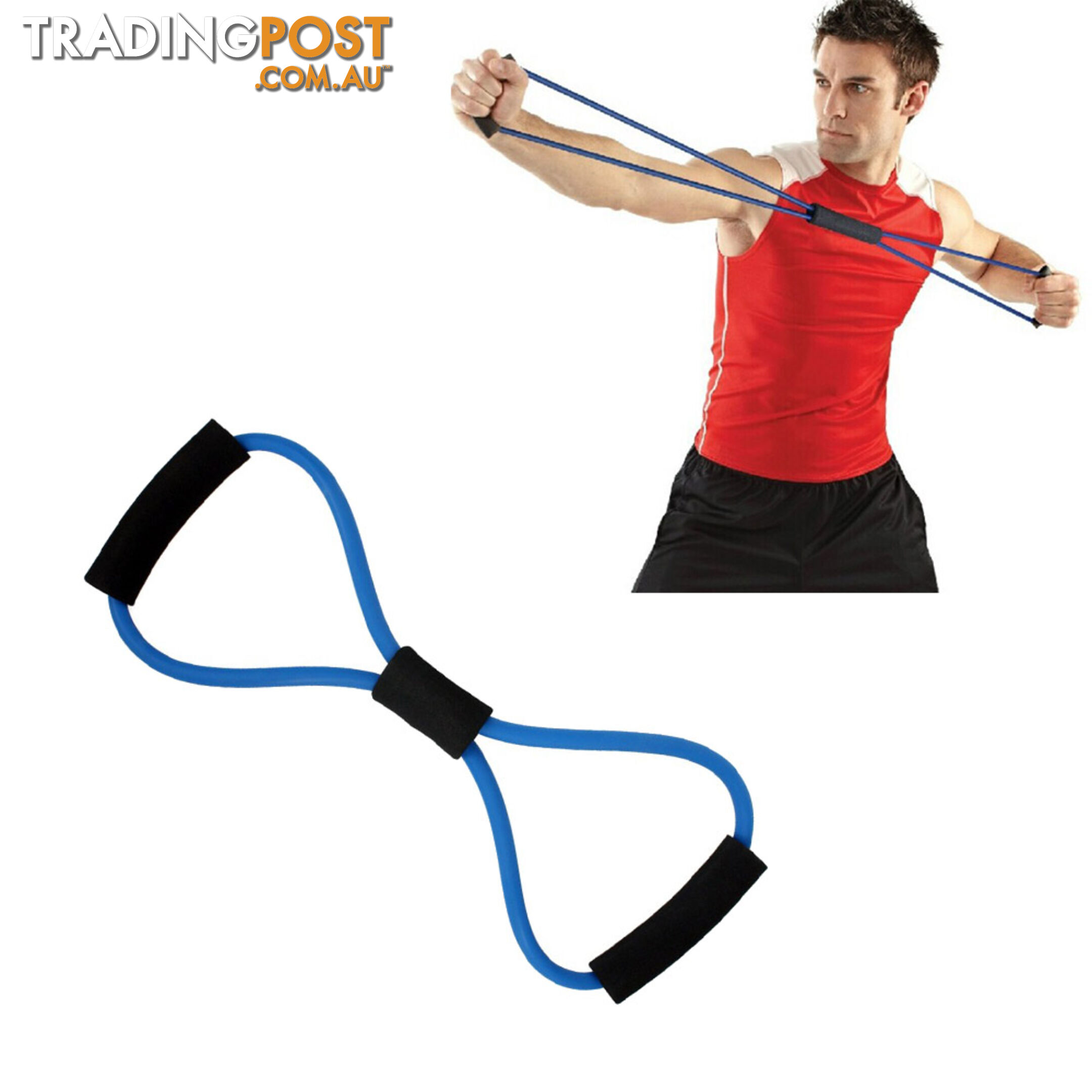 13PCS Heavy Resistance Band Yoga Tension Rope Fitness Stretch Door Loop Gym Abs