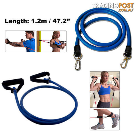 13PCS Heavy Resistance Band Yoga Tension Rope Fitness Stretch Door Loop Gym Abs