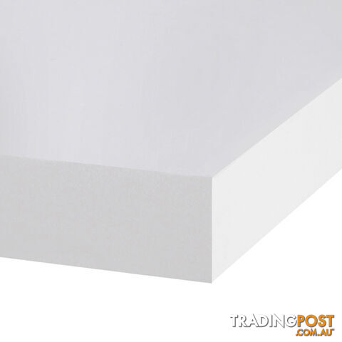 White 3 pcs Wall Floating Shelf Set Bookshelf Display