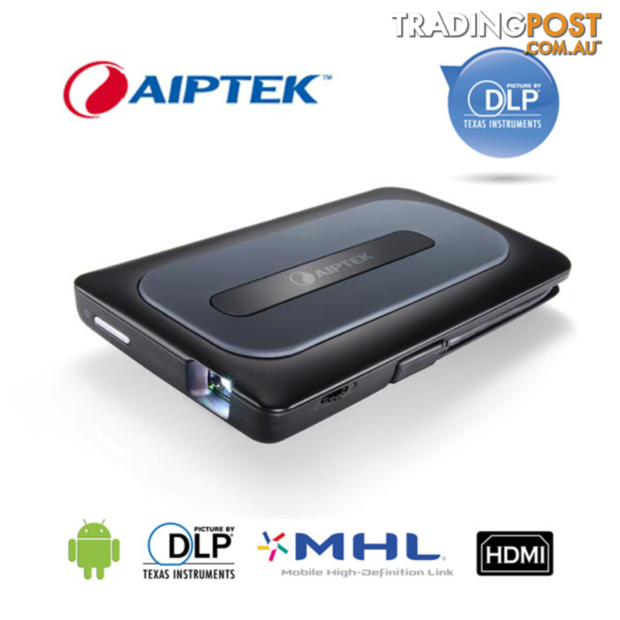 Aiptek A50P Mobile Cinema 60in Extended Android Phone Screen Power Bank