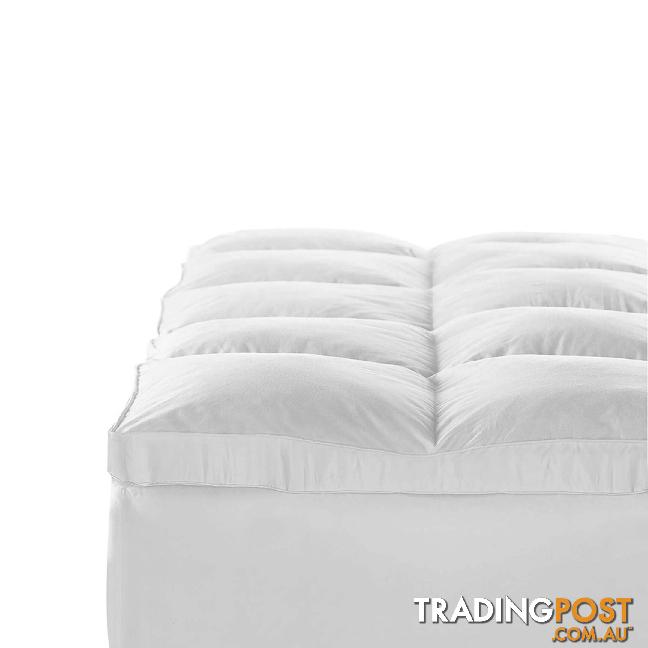 Duck Feather Down Mattress Topper 1000GSM Bamboo Pillowtop Bed Cover Double