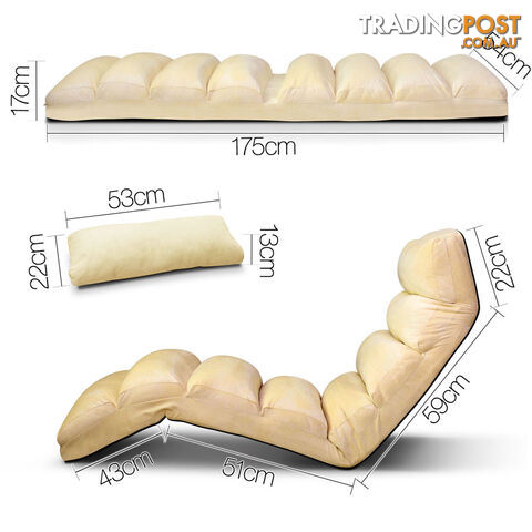 Lounge Sofa Chair - 75 Adjustable Angles _ Taupe