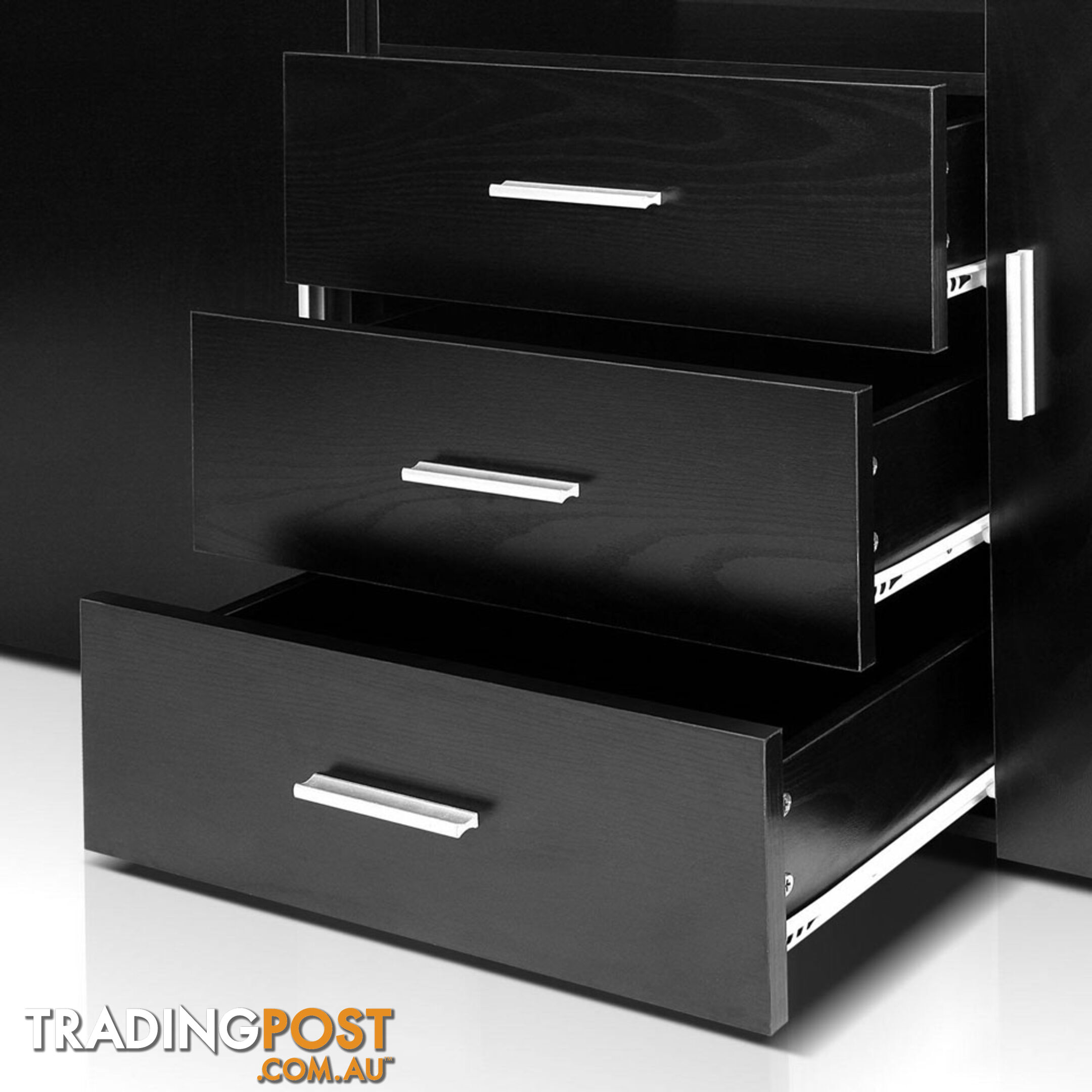 Buffet Sideboard Cabinet - Black