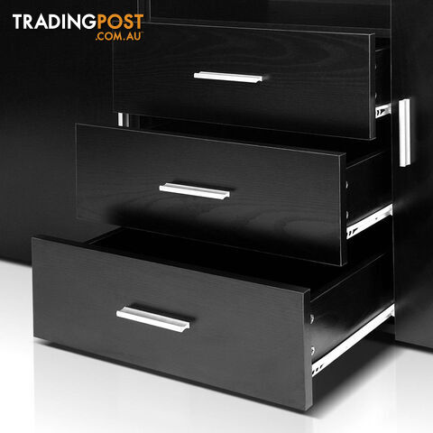 Buffet Sideboard Cabinet - Black