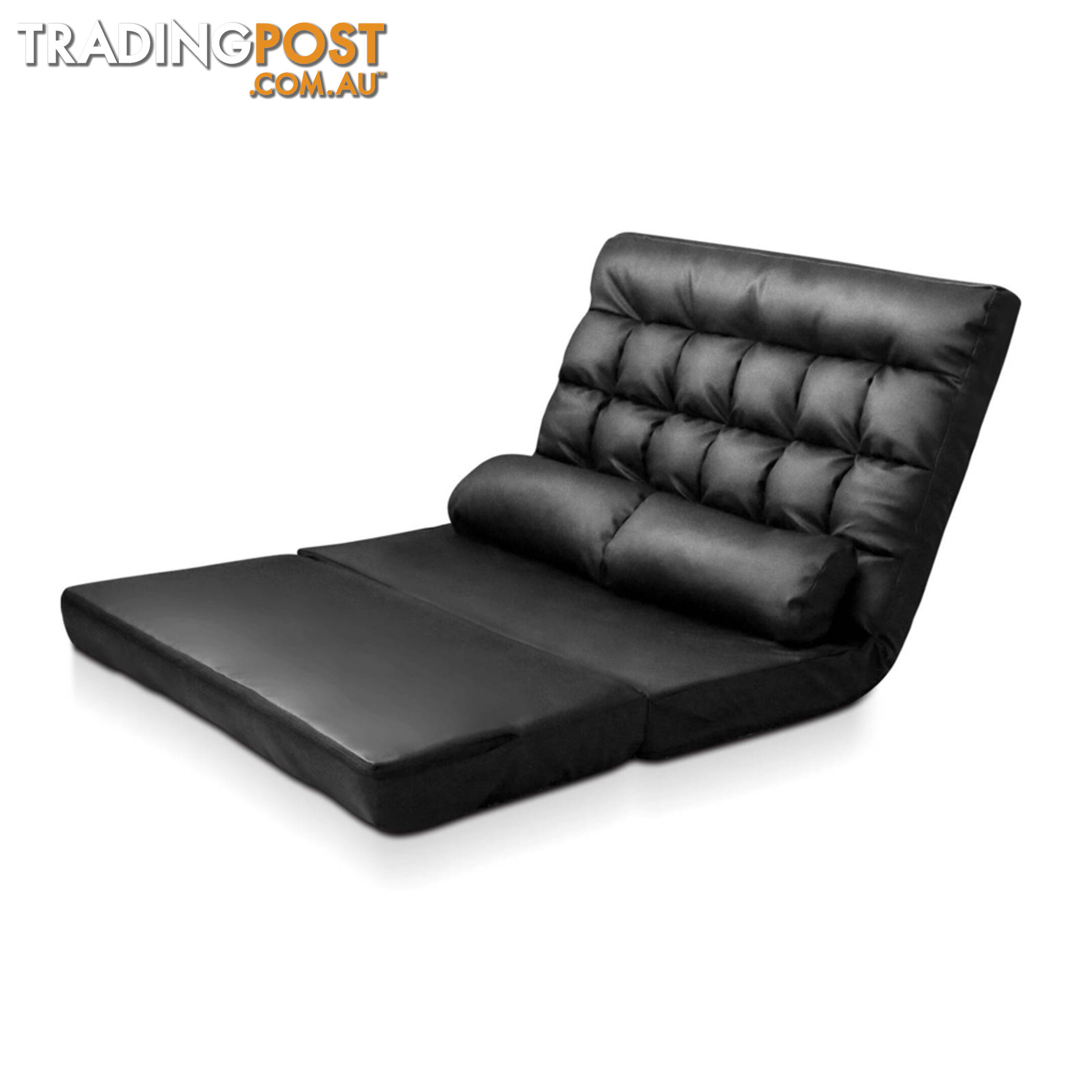 Double Size Adjustable Lounge Sofa - 10 positions PU Leather