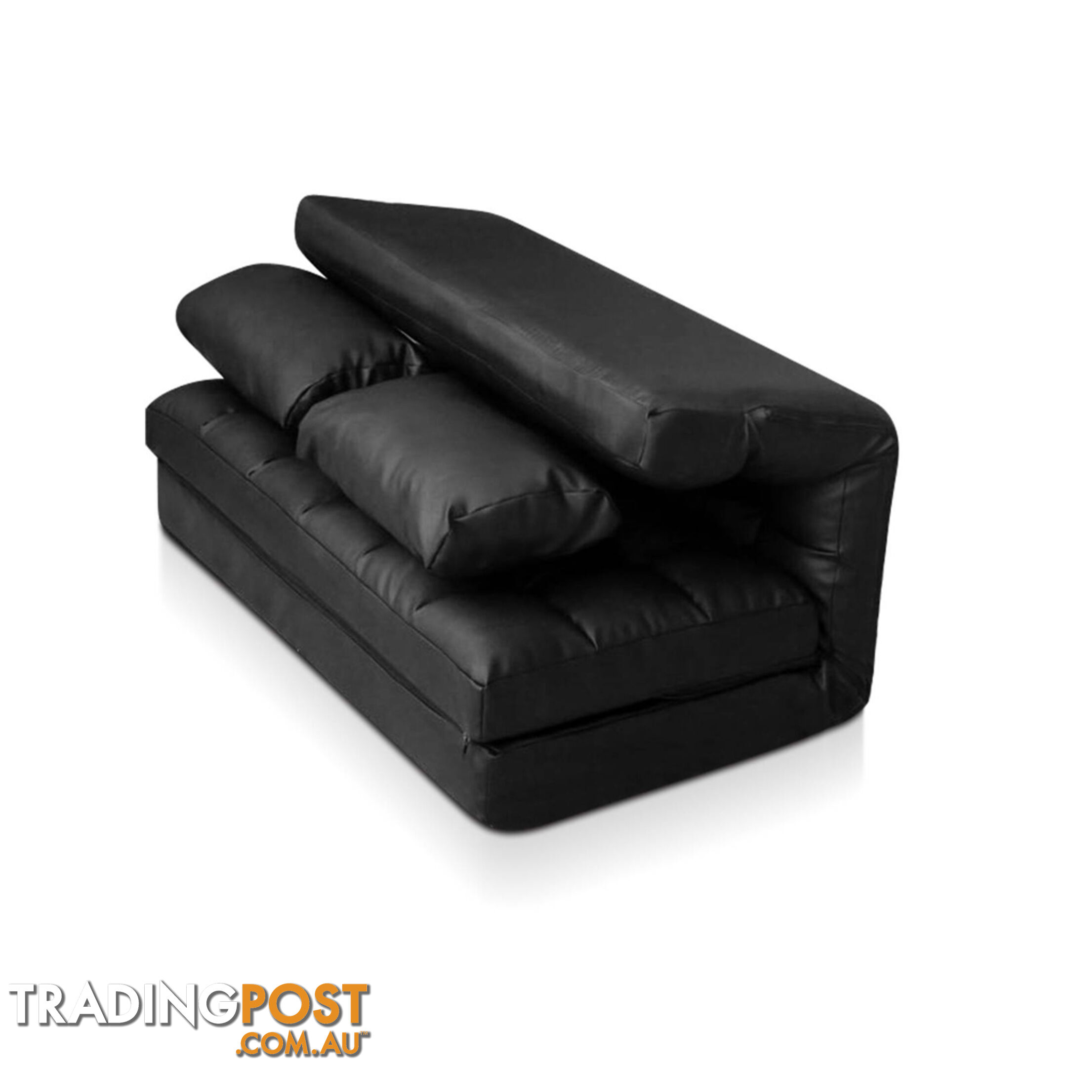 Double Size Adjustable Lounge Sofa - 10 positions PU Leather