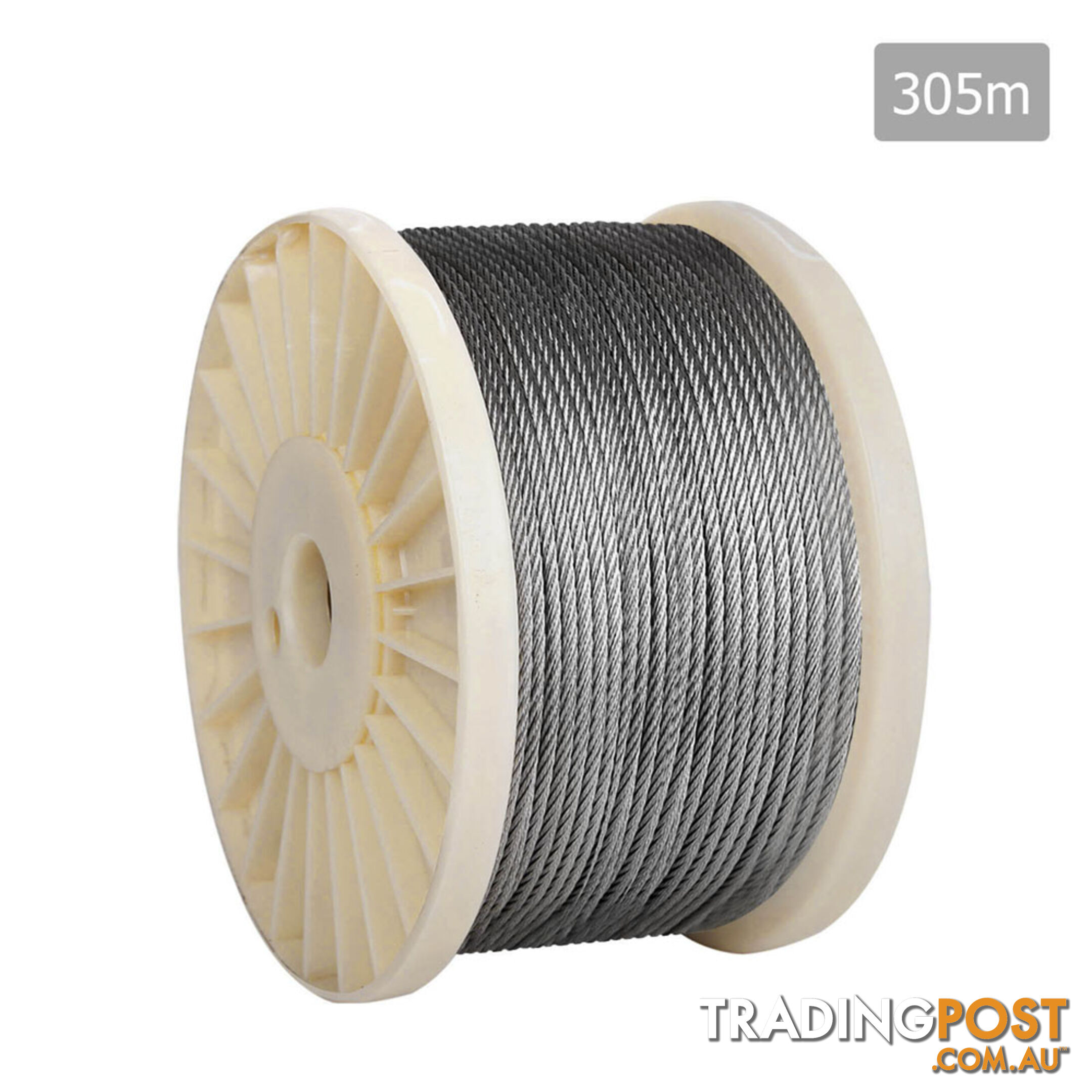 316 Marine Stainless Steel Wire Rope 7x7 Balustrade Decking Fence Cable 305M