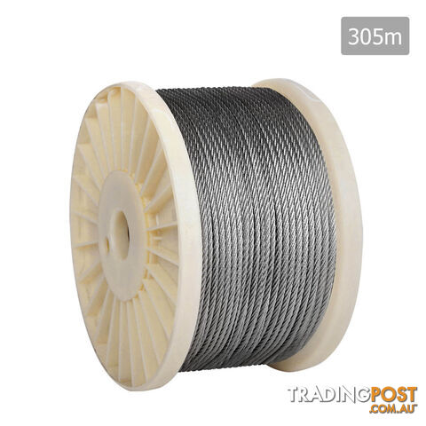 316 Marine Stainless Steel Wire Rope 7x7 Balustrade Decking Fence Cable 305M