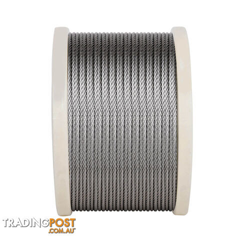 316 Marine Stainless Steel Wire Rope 7x7 Balustrade Decking Fence Cable 305M