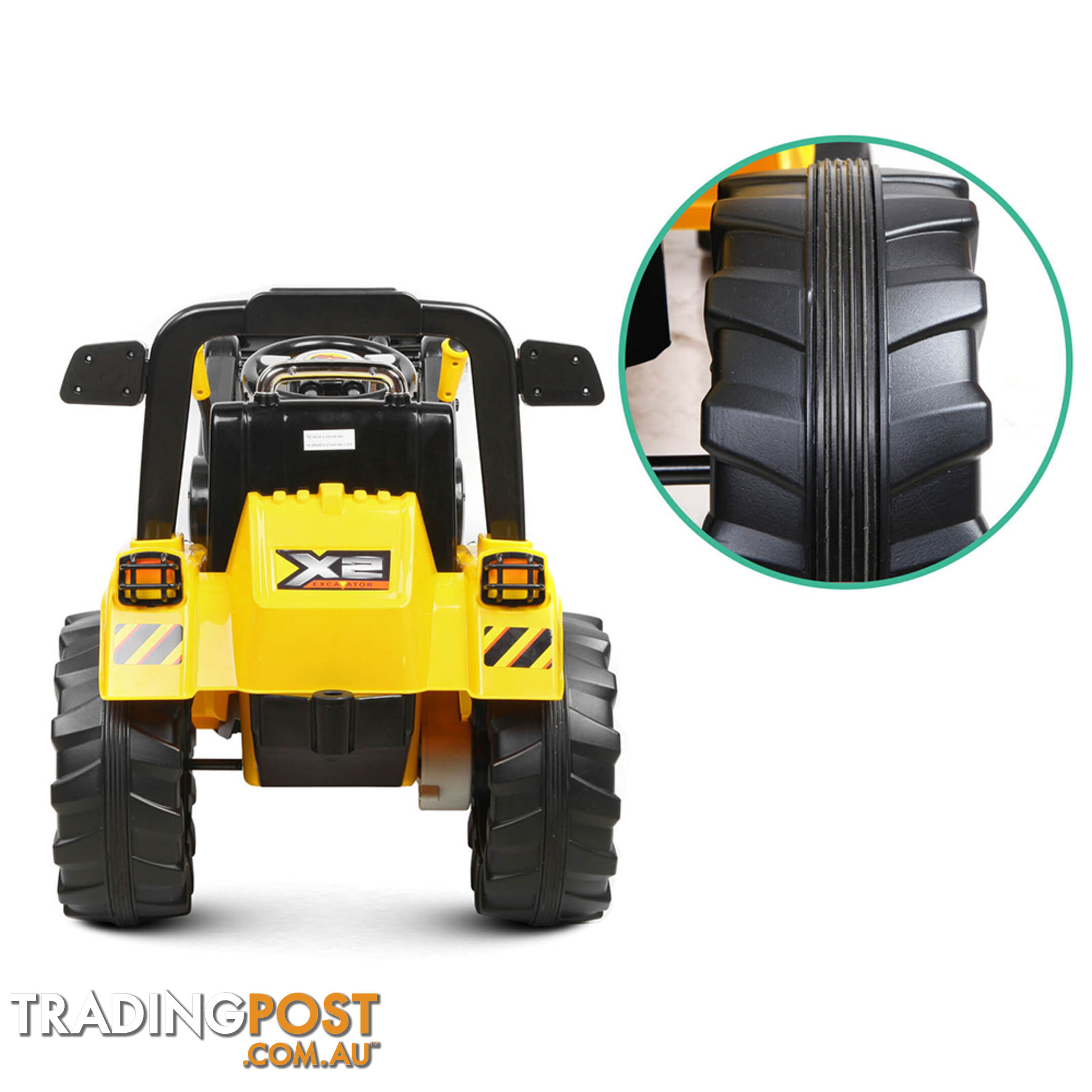 Electric Kids Ride On Bulldozer Children Remote Tractor Excavator Power Toy Car